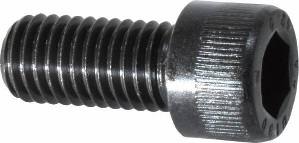Unbrako - M12x1.75 Metric Coarse Hex Socket Drive, Socket Cap Screw - Grade 12.9 Alloy Steel, Black Oxide Finish, 25mm Length Under Head - USA Tool & Supply