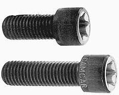 Camcar - #4-40 UNC Torx Plus Drive, Socket Cap Screw - Alloy Steel, Black Oxide Finish, Fully Threaded, 5/8" Length Under Head - USA Tool & Supply