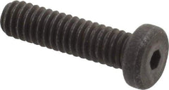 Unbrako - #8-32 UNC Hex Socket Drive, Low Socket Cap Screw - Alloy Steel, Black Oxide Finish, 5/8" Length Under Head - USA Tool & Supply