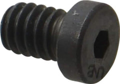 Unbrako - 1/4-20 UNC Hex Socket Drive, Low Socket Cap Screw - Alloy Steel, Black Oxide Finish, 3/8" Length Under Head - USA Tool & Supply