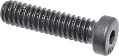 Unbrako - 1/4-20 UNC Hex Socket Drive, Low Socket Cap Screw - Alloy Steel, Black Oxide Finish, 1" Length Under Head - USA Tool & Supply