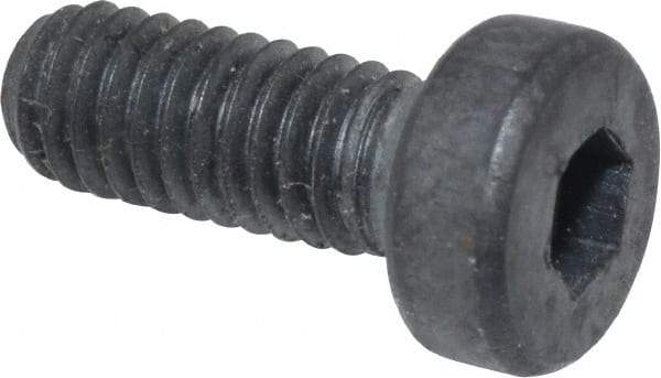 Unbrako - M4x0.70 Metric Coarse Hex Socket Drive, Low Socket Cap Screw - Grade 10.9 Alloy Steel, Black Oxide Finish, 10mm Length Under Head - USA Tool & Supply