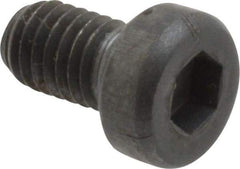 Unbrako - M5x0.80 Metric Coarse Hex Socket Drive, Low Socket Cap Screw - Grade 10.9 Alloy Steel, Black Oxide Finish, 8mm Length Under Head - USA Tool & Supply