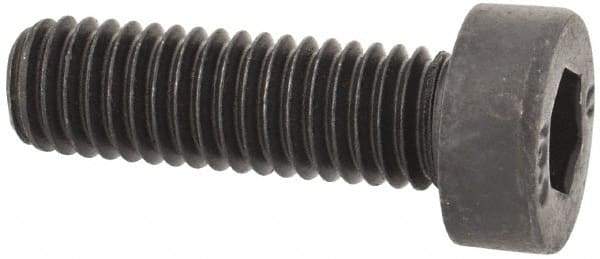 Unbrako - M5x0.80 Metric Coarse Hex Socket Drive, Low Socket Cap Screw - Grade 10.9 Alloy Steel, Black Oxide Finish, 16mm Length Under Head - USA Tool & Supply