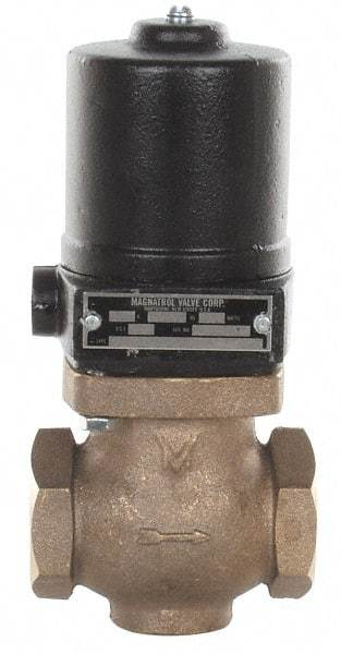 Magnatrol Valve - 1-1/4" Port, 2 Way, Solenoid Valve - Normally Closed - USA Tool & Supply