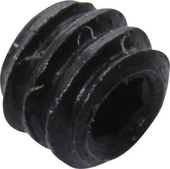 Unbrako - #2-56 UNC, 1/16" OAL, Cup Point Set Screw - Grade 8 Alloy Steel, 0.035" Key - USA Tool & Supply