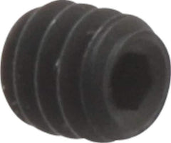 Unbrako - #2-56 UNC, 3/32" OAL, Cup Point Set Screw - Grade 8 Alloy Steel, 0.035" Key - USA Tool & Supply