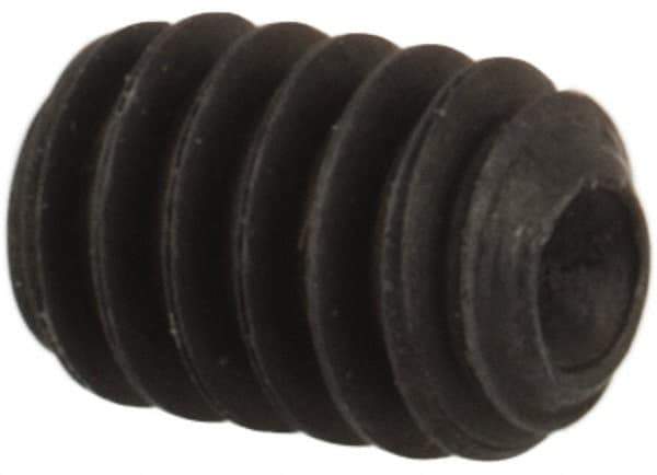 Unbrako - #2-56 UNC, 1/8" OAL, Cup Point Set Screw - Grade 8 Alloy Steel, 0.035" Key - USA Tool & Supply