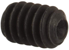 Unbrako - #2-56 UNC, 1/8" OAL, Cup Point Set Screw - Grade 8 Alloy Steel, 0.035" Key - USA Tool & Supply