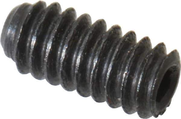 Unbrako - #2-56 UNC, 3/16" OAL, Cup Point Set Screw - Grade 8 Alloy Steel, 0.035" Key - USA Tool & Supply