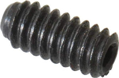 Unbrako - #2-56 UNC, 3/16" OAL, Cup Point Set Screw - Grade 8 Alloy Steel, 0.035" Key - USA Tool & Supply