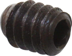 Unbrako - #3-48 UNC, 1/8" OAL, Cup Point Set Screw - Grade 8 Alloy Steel, 0.05" Key - USA Tool & Supply