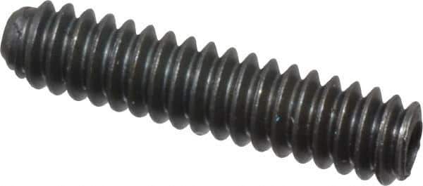 Unbrako - #4-40 UNC, 1/2" OAL, Cup Point Set Screw - Grade 8 Alloy Steel, 0.05" Key - USA Tool & Supply