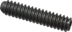 Unbrako - #4-40 UNC, 1/2" OAL, Cup Point Set Screw - Grade 8 Alloy Steel, 0.05" Key - USA Tool & Supply