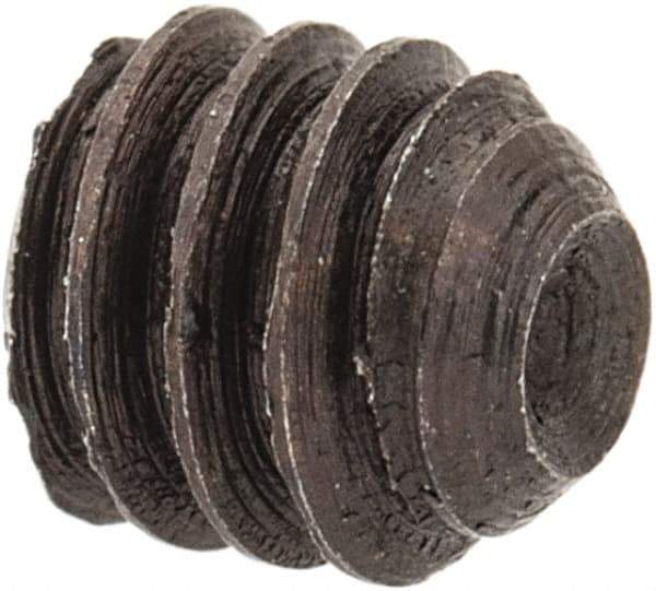 Unbrako - #5-40 UNC, 1/8" OAL, Cup Point Set Screw - Grade 8 Alloy Steel, 1/16" Key - USA Tool & Supply