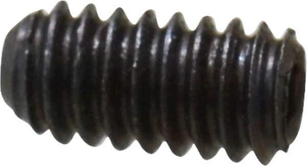 Unbrako - #5-40 UNC, 1/4" OAL, Cup Point Set Screw - Grade 8 Alloy Steel, 1/16" Key - USA Tool & Supply