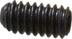 Unbrako - #5-40 UNC, 1/4" OAL, Cup Point Set Screw - Grade 8 Alloy Steel, 1/16" Key - USA Tool & Supply