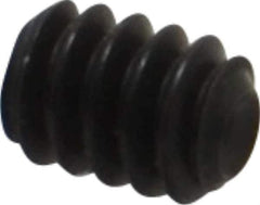 Unbrako - #6-32 UNC, 3/16" OAL, Cup Point Set Screw - Grade 8 Alloy Steel, 1/16" Key - USA Tool & Supply