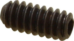 Unbrako - #6-32 UNC, 5/16" OAL, Cup Point Set Screw - Grade 8 Alloy Steel, 1/16" Key - USA Tool & Supply