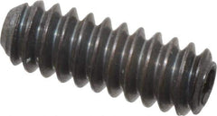 Unbrako - #6-32 UNC, 3/8" OAL, Cup Point Set Screw - Grade 8 Alloy Steel, 1/16" Key - USA Tool & Supply
