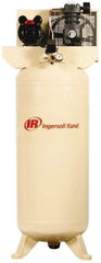 Ingersoll-Rand - 5 hp, 60 Gal Stationary Electric Vertical Air Compressor - Single Phase, 135 Max psi, 18.1 CFM, 230 Volt - USA Tool & Supply