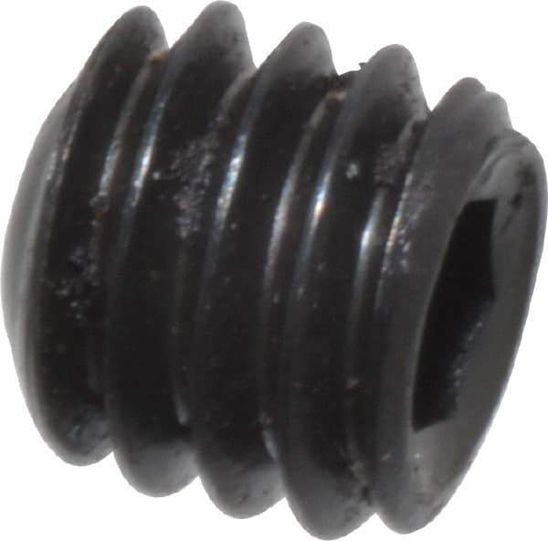 Unbrako - #6-40 UNF, 1/8" OAL, Cup Point Set Screw - Grade 8 Alloy Steel, 1/16" Key - USA Tool & Supply
