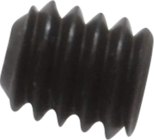 Unbrako - #8-32 UNC, 3/16" OAL, Cup Point Set Screw - Grade 8 Alloy Steel, 5/64" Key - USA Tool & Supply