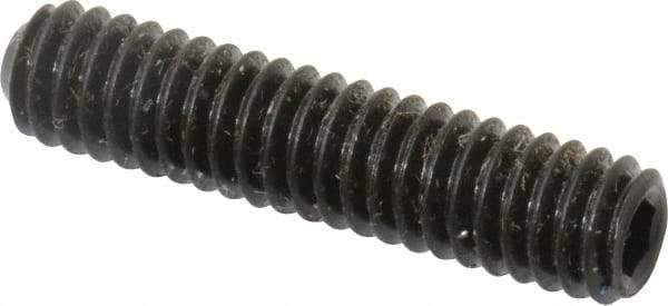 Unbrako - #8-32 UNC, 3/4" OAL, Cup Point Set Screw - Grade 8 Alloy Steel, 5/64" Key - USA Tool & Supply