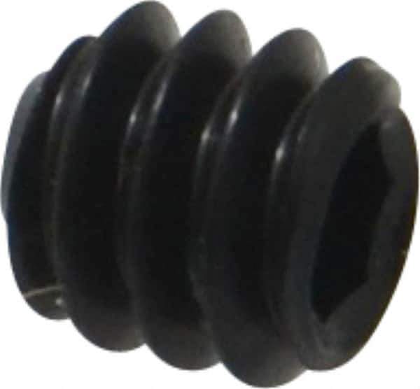 Unbrako - #10-24 UNC, 3/16" OAL, Cup Point Set Screw - Grade 8 Alloy Steel, 3/32" Key - USA Tool & Supply