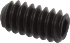 Unbrako - #10-24 UNC, 3/8" OAL, Cup Point Set Screw - Grade 8 Alloy Steel, 3/32" Key - USA Tool & Supply