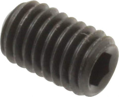 Unbrako - #10-32 UNF, 5/16" OAL, Cup Point Set Screw - Grade 8 Alloy Steel, 3/32" Key - USA Tool & Supply