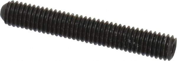 Unbrako - #10-32 UNF, 1-1/4" OAL, Cup Point Set Screw - Grade 8 Alloy Steel, 3/32" Key - USA Tool & Supply