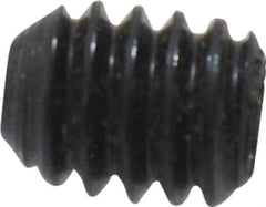 Unbrako - 1/4-20 UNC, 5/16" OAL, Cup Point Set Screw - Grade 8 Alloy Steel, 1/8" Key - USA Tool & Supply