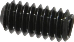 Unbrako - 1/4-20 UNC, 1/2" OAL, Cup Point Set Screw - Grade 8 Alloy Steel, 1/8" Key - USA Tool & Supply
