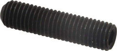 Unbrako - 1/4-28 UNF, 1" OAL, Cup Point Set Screw - Grade 8 Alloy Steel, 1/8" Key - USA Tool & Supply