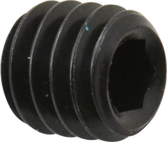 Unbrako - 5/16-18 UNC, 5/16" OAL, Cup Point Set Screw - Grade 8 Alloy Steel, 3/32" Key - USA Tool & Supply