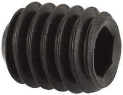 Unbrako - 5/16-18 UNC, 3/8" OAL, Cup Point Set Screw - Grade 8 Alloy Steel, 3/32" Key - USA Tool & Supply