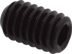 Unbrako - 5/16-18 UNC, 1/2" OAL, Cup Point Set Screw - Grade 8 Alloy Steel, 3/32" Key - USA Tool & Supply