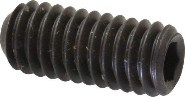 Unbrako - 5/16-18 UNC, 3/4" OAL, Cup Point Set Screw - Grade 8 Alloy Steel, 3/32" Key - USA Tool & Supply