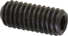 Unbrako - 5/16-18 UNC, 3/4" OAL, Cup Point Set Screw - Grade 8 Alloy Steel, 3/32" Key - USA Tool & Supply