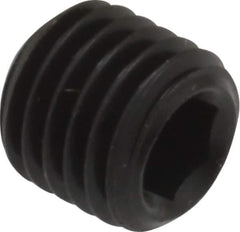 Unbrako - 5/16-24 UNF, 5/16" OAL, Cup Point Set Screw - Grade 8 Alloy Steel, 3/32" Key - USA Tool & Supply
