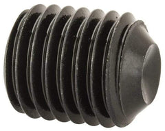 Unbrako - 5/16-24 UNF, 3/8" OAL, Cup Point Set Screw - Grade 8 Alloy Steel, 3/32" Key - USA Tool & Supply
