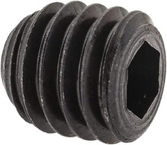 Unbrako - 3/8-16 UNC, 3/8" OAL, Cup Point Set Screw - Grade 8 Alloy Steel, 3/16" Key - USA Tool & Supply