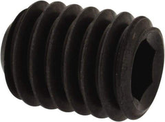 Unbrako - 3/8-16 UNC, 1/2" OAL, Cup Point Set Screw - Grade 8 Alloy Steel, 3/16" Key - USA Tool & Supply