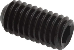 Unbrako - 3/8-16 UNC, 3/4" OAL, Cup Point Set Screw - Grade 8 Alloy Steel, 3/16" Key - USA Tool & Supply