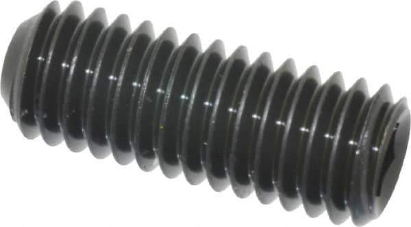 Unbrako - 3/8-16 UNC, 1" OAL, Cup Point Set Screw - Grade 8 Alloy Steel, 3/16" Key - USA Tool & Supply