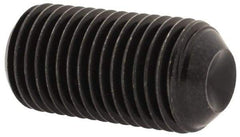 Unbrako - 3/8-24 UNF, 3/4" OAL, Cup Point Set Screw - Grade 8 Alloy Steel, 3/16" Key - USA Tool & Supply