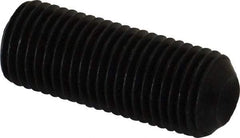 Unbrako - 3/8-24 UNF, 1" OAL, Cup Point Set Screw - Grade 8 Alloy Steel, 3/16" Key - USA Tool & Supply