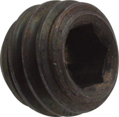 Unbrako - 1/2-13 UNC, 3/8" OAL, Cup Point Set Screw - Grade 8 Alloy Steel, 1/4" Key - USA Tool & Supply