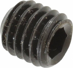 Unbrako - 1/2-13 UNC, 1/2" OAL, Cup Point Set Screw - Grade 8 Alloy Steel, 1/4" Key - USA Tool & Supply